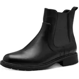 Jana Damen Stiefeletten ohne Absatz mit Reißverschluss Vegan, Schwarz 38 EU