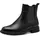 Jana Damen Stiefeletten ohne Absatz mit Reißverschluss Vegan, Schwarz 38 EU