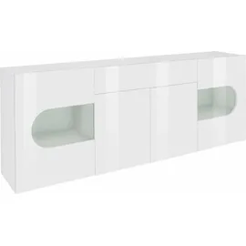 Home Affaire Sideboard 220 x 81 x 40 cm Weiß hochglanz