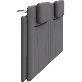 vidaXL Kopfteil-Kissen "Viana" Grau 200 cm Kunstleder