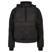 URBAN CLASSICS Oversized Diamond Quilted Pull Over Jacke Black