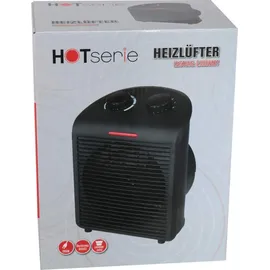 Hotserie Heizlüfter 2000 Watt schwarz 3 Stufen Heizgerät - Schwarz