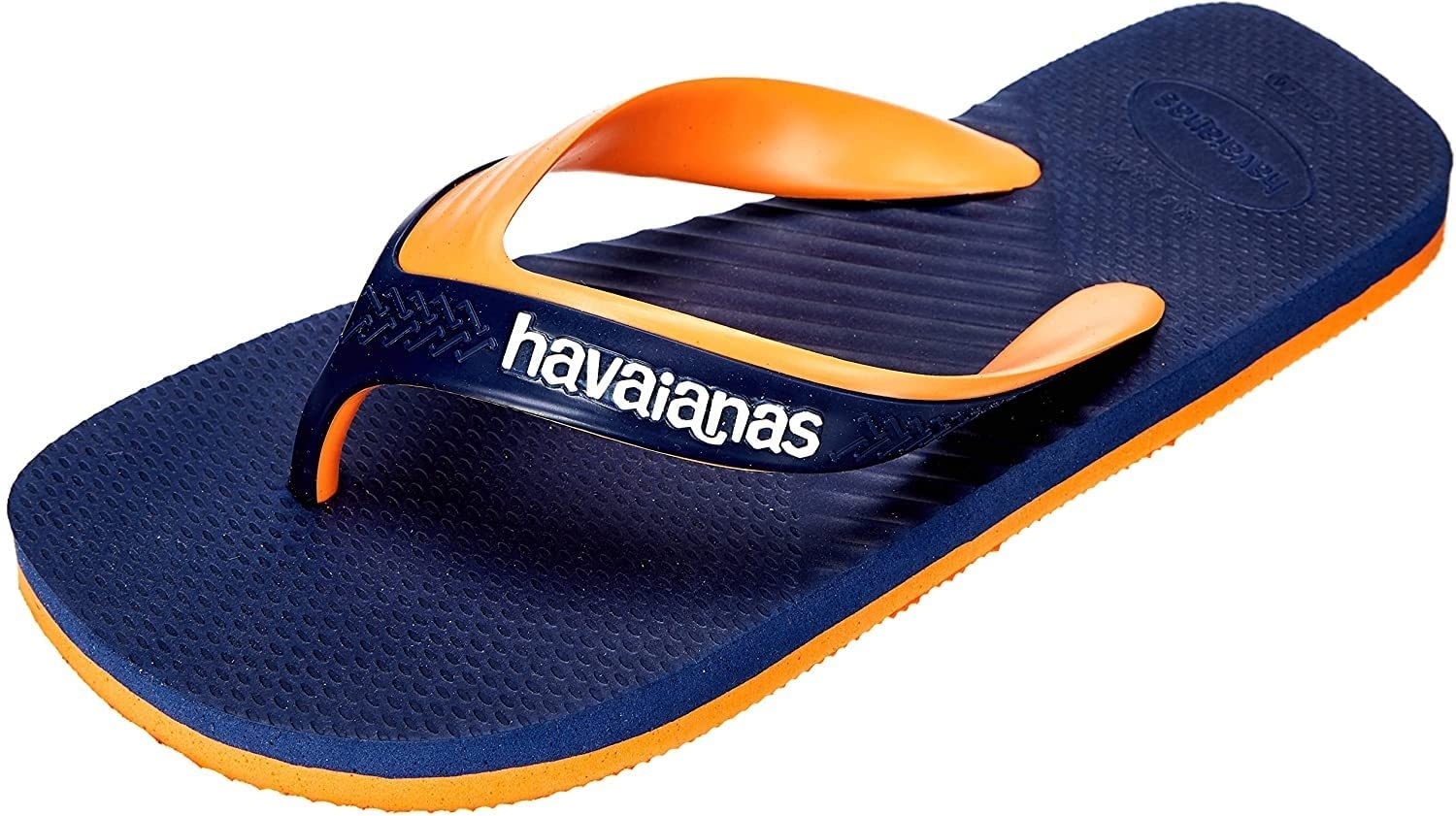 Havaianas Herren Casual 2.0 Flip-Flop, Marineblau Begonie Orange, 35/36 EU