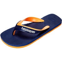 Havaianas Herren Casual 2.0 Flip-Flop, Marineblau Begonie Orange, 35/36 EU