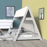 le quai des affaires Hausbett Tipi 90 x 190 cm Fichte massiv weiß