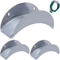 Relaxdays Schlauchhalter Wand 3er Set, für 30 m 1/2"