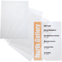 Durable Informationsschild, Folien für Türschilder CRYSTAL SIGN REFILL 21,0