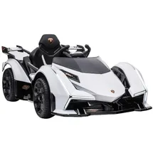 ES-Toys Lamborghini V12 Vision Gran Turismo Elektroauto weiß (12V7AH)