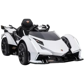 ES-Toys Lamborghini V12 Vision Gran Turismo Elektroauto weiß (12V7AH)