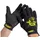 Black Cat Angelhandschuhe Gripper Schwarz/Gelb M