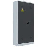 Lüllmann Umweltschrank 566258 91,6 x 42,2 x 195,0 cm grau
