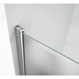 a&n&a aQualine Pilot Duschtür rechts 70 x 190 cm grau/Glas Brick PT070W