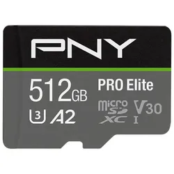 PNY Pro Elite R100/W90 microSDXC 512GB Kit