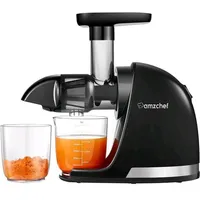 Amzchef 1501-BK-SM slow-running juicer (black), Entsafter, Schwarz