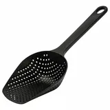 Westmark Pommes-frites-/Seihschaufel, Ideal für beschichtetes Kochgeschirr, Kunststoff, Blacky, Schwarz,