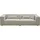 LeGer Home by Lena Gercke 3-Sitzer "PIARA, Couch mit Kedernaht, Sofa in Cord, Leinenoptik o. Strukturstoff", greige, B:275cm H:66cm T:101cm, 100% Polyester, LEGER HOME BY LENA GERCKE, Sofas, schwarze Füße, bequemer Sitzkomfort