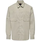 Only & Sons Langarmhemd Beige L