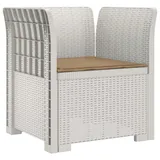 vidaXL 1-Sitzer Sessel 1 x 1 x 1 cm weiß
