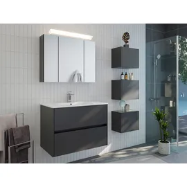 Posseik Limes Badschrank-Set 33,0 x 25,0 x 41,4 cm Grau