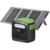 Rolipo Stromerzeuger Tragbare Powerstation, 483Wh Solargenerator 700W(1400W Spitze), 0,7 in kW, USV-Funktion Mobiler Stromspeicher für Camping, Wohnmobil & Reise