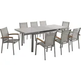 vente-unique Gartenmöbel-Set 8-tlg. Taupe