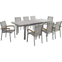 vente-unique Gartenmöbel-Set 8-tlg. Taupe