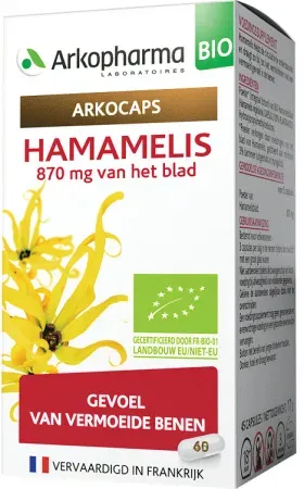 Arkopharma Arkocaps Bio Hamamelis Gefühl Müder Beine 45 Kapseln