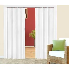 Tectake tectake® Falttür, Doppelwandprofil mit Schiebegriff, mit Magnetverschluss, 80 x 203 cm