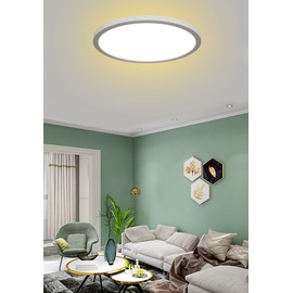 NORTHPOINT LED Panel Deckenleuchte rund 40cm Ø mit RGB Backlight Hintergrundbeleuchtung 24W Mood RGB