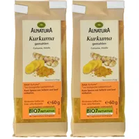 Alnatura Bio Kurkuma, gemahlen, 60g (Packung mit 2)