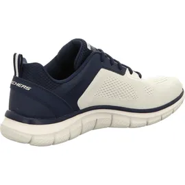 SKECHERS Track Off White Engineered Mesh / Pu / Navy Trim 40