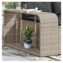 vidaXL Outdoor-rgale 2 Stk. Hellgrau Poly Rattan