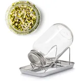 BigDean Sprossenglas Keimglas Set 1000ml