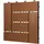 ECD Germany WPC Fliesen Hellbraun 30 x 30 cm 11 St.