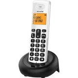 Alcatel E160 Schwarzes und weißes schnurloses DECT-Telefon mit Anrufer-ID - Transparent
