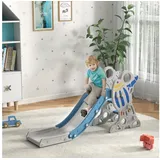 aiyaplay Rutsche mit Raketen-Design Blau