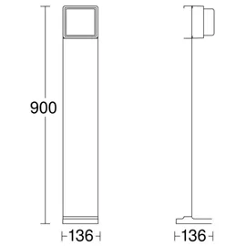 Steinel GL 85 C 900 ohne Sensor 9 W, 719 lm, IP44