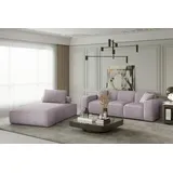 Fun Möbel Sofa Set 2-teilig Sezlong und 3-Sitzer CELES, in Stoff Scala Flieder
