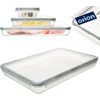 Orion Lebensmittelbehälter mit Deckel und Dichtung Frischhaltedose Vorratsbehälter Küchenbehälter 1,5 L - Transparent