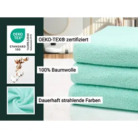 ZOLLNER Handtuchset 70 x 140 cm grün 3 St.