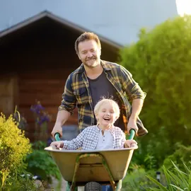 Relaxdays Schubkarrenrad mit Schlauch, Ersatzreifen profiliert, 4.00-8", luftbereift, für Schubkarre, bis 150kg, schwarz