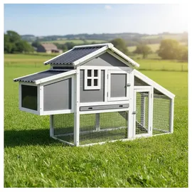 Melko Hühnerstall Hühnerhaus Geflügelstall Hühnervoliere Hühnerkäfig Kükenstall