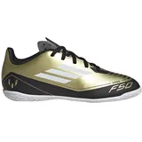 Adidas Unisex F50 Club Messi Football Boots Indoor Fußballschuhe, Gold met/Cloud White/core Black, 37 1/3 EU