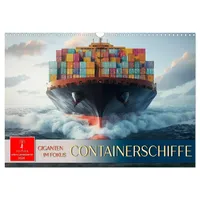 Calvendo Containerschiffe - Giganten im Fokus (Wandkalender 2026 DIN