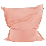 Kissenhülle für großen Sitzsack Rosa aus Nylon 140 x 180 cm Liegesessel mit Reißverschluss Klettverschluss Riesensitzsack