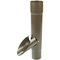 Regenwasserfänger für Plastmo PVC Dachrinnen 110 mm Braun