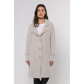 RINO & PELLE Longstrickjacke Beige S