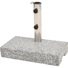 vidaXL Schirmständer Granit 25 kg Grau