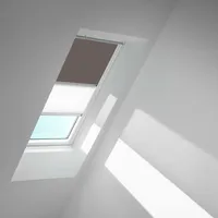 VELUX Verdunkelungsrollo Duo DFD PK06 4577S Taupe/Weiß, alu