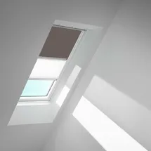 VELUX Verdunkelungsrollo Duo DFD PK06 4577S Taupe/Weiß, alu